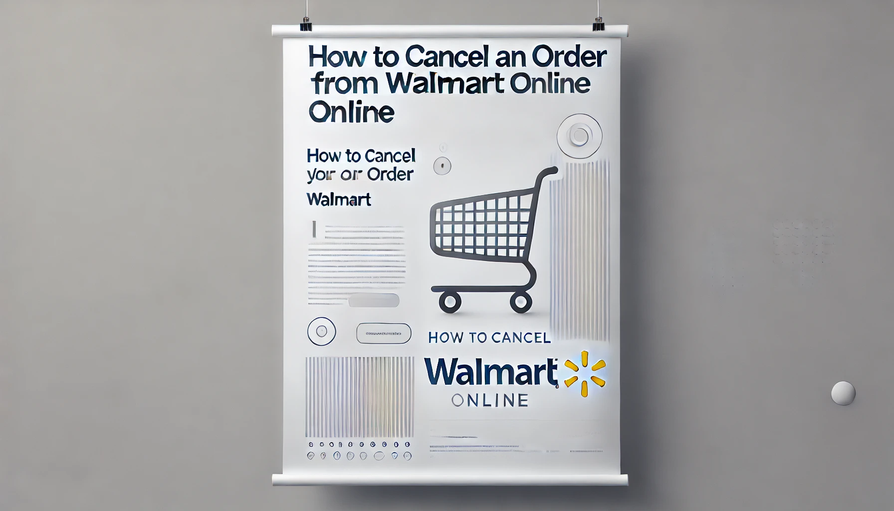 How to Cancel an Order from Walmart Online